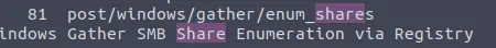 Enum_shares module