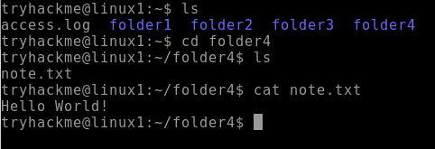Found a file in folder4