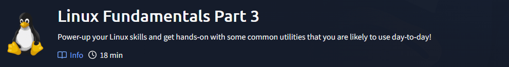 Linux Fundamentals Part 3