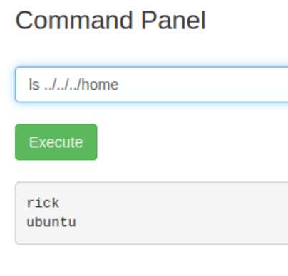 Listing files in the home directory
