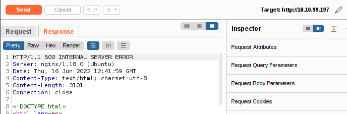 Making the server fail