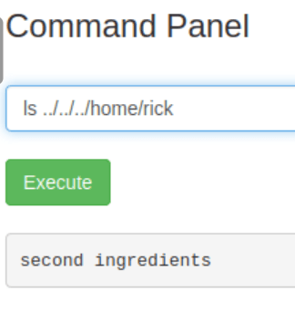 Reading files in ricks home directory