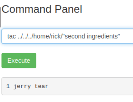 Reading second ingredients