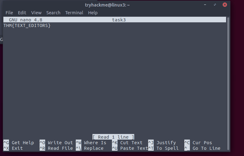 Reading the contents of task3 file