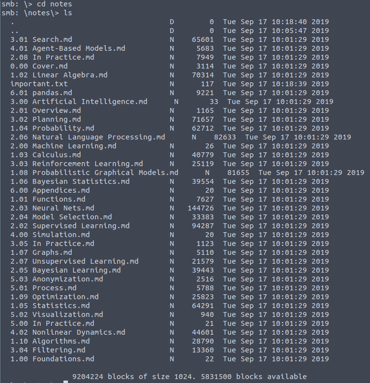 A lot of notes, but also a important text file