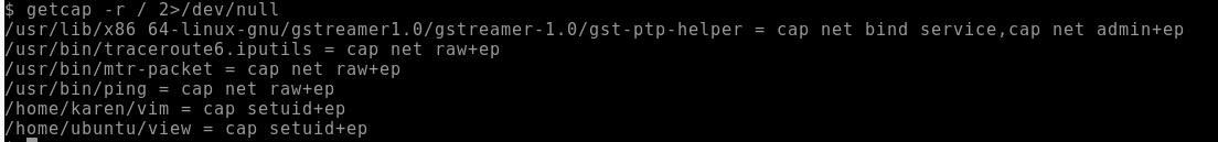 Checking capabilities