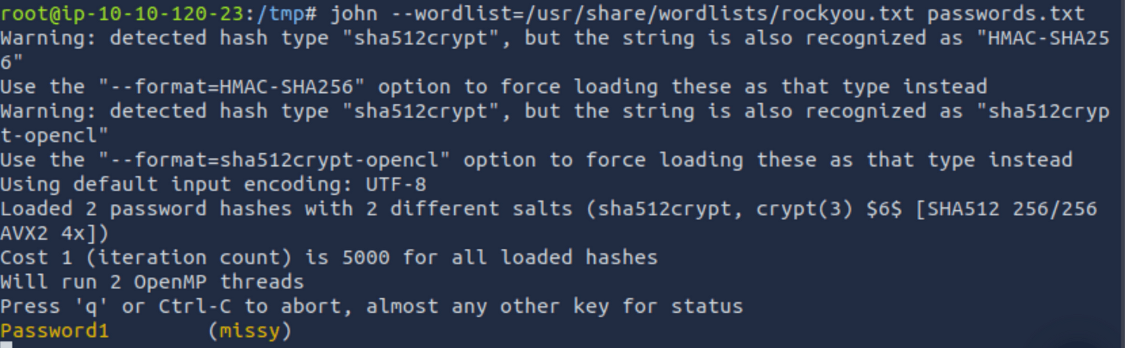 Cracking hashes again, again
