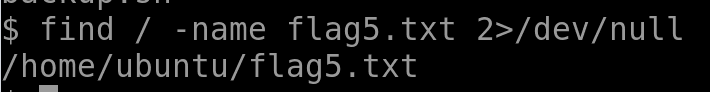 Finding flag 5!