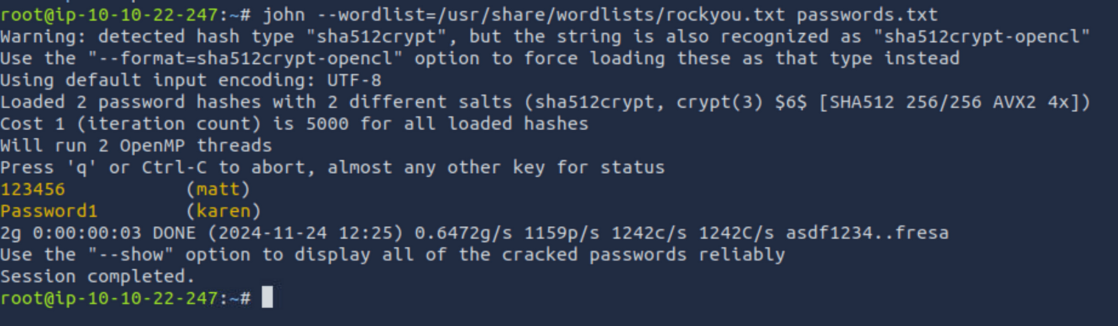 Hmmm. I love the smell of cracked hashes in the morning