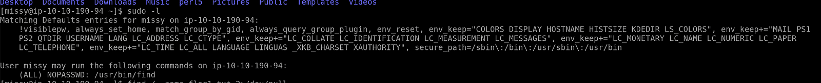 Interesting sudo -l entries