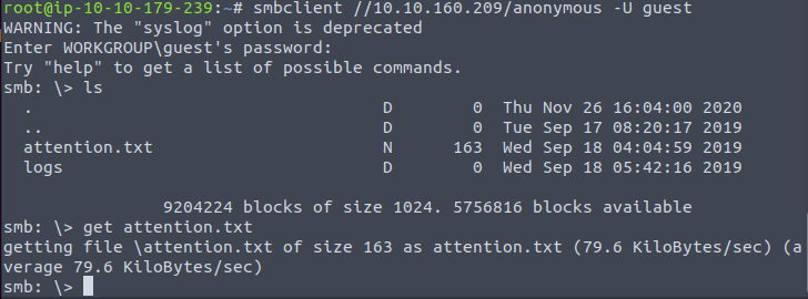 Logging into SMB and finding files!