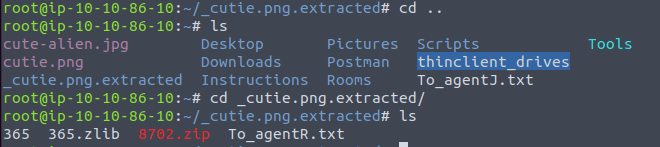 Looking at the extracted zips file contents
