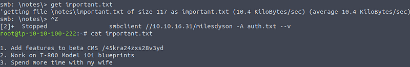 Reading important text file