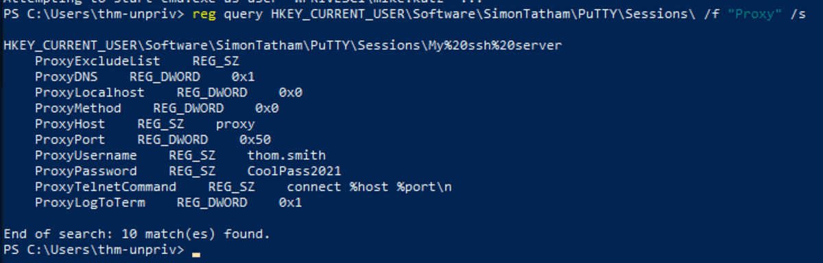 Retrieving the password in the saved PuTTY session