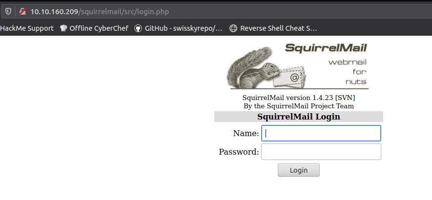 Squirrelmail webmail