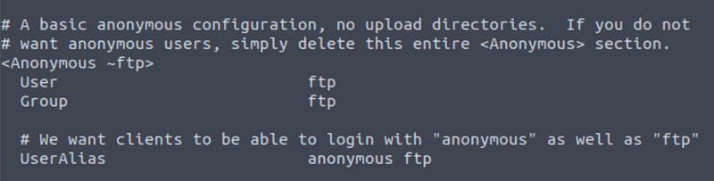 Anonymous access is enabled