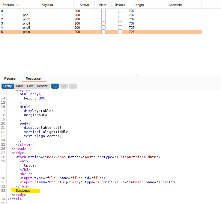 Finding the acceptable file extension