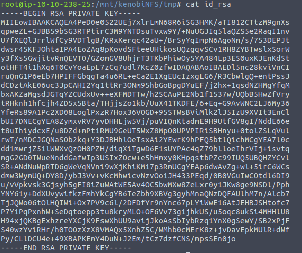 Reading the private key