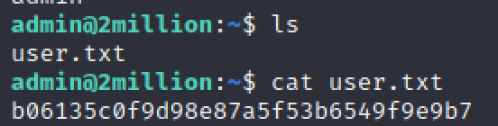 Finding the user flag