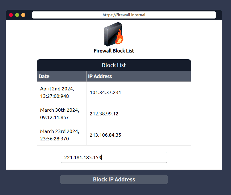 Firewall Block List