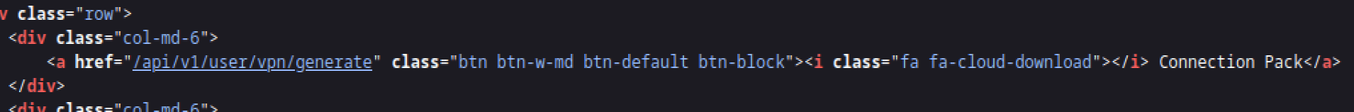 The endpoint related to the connection pack