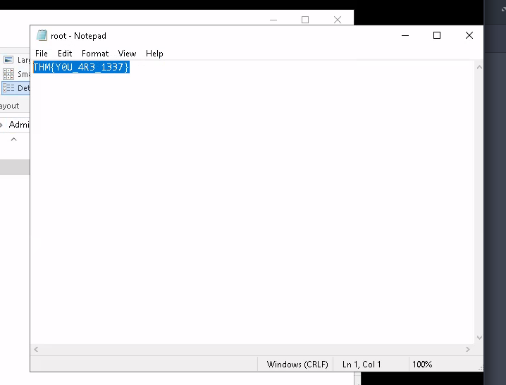 We read the root flag!