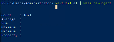 Number of log names