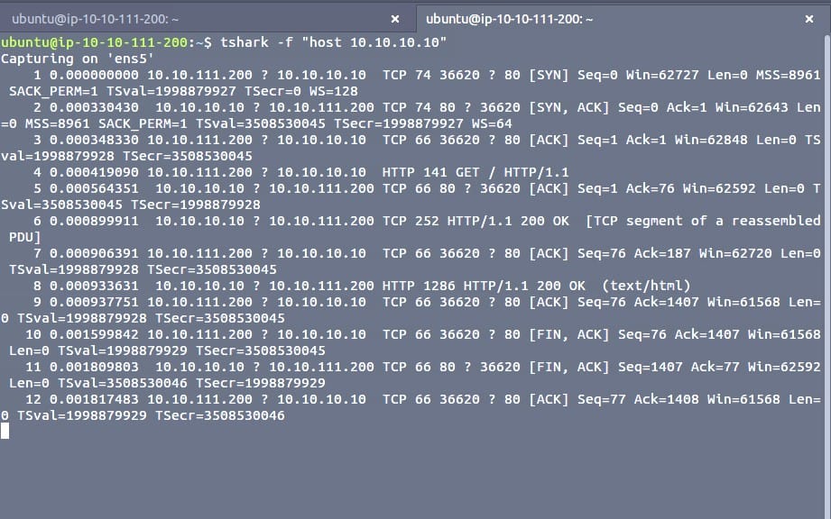 Sniffing curl request
