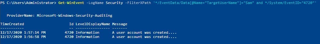 Two events found