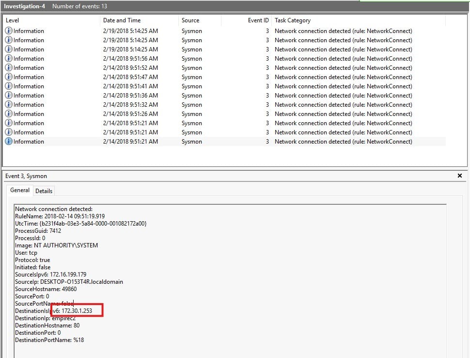 Adversary IP investigation 4