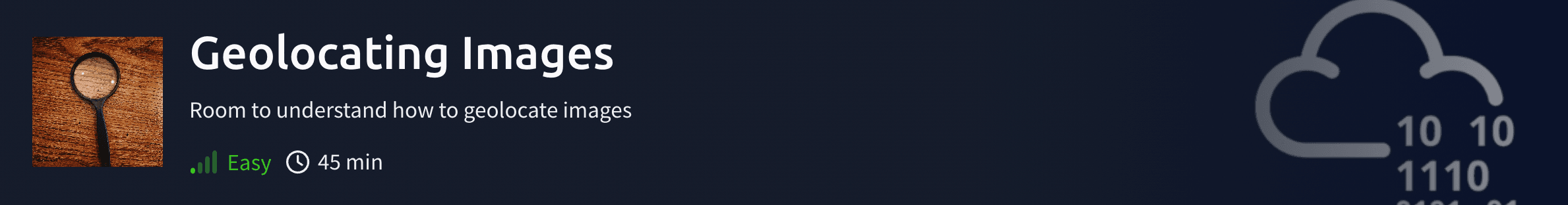 Geolocating Images Banner